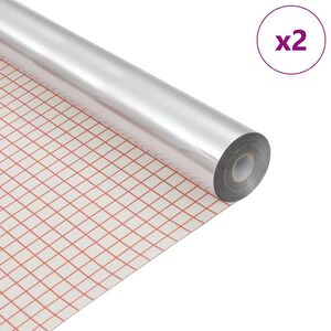 vidaXL Samolepic&iacute; zrcadlov&aacute; f&oacute;lie 60 x 150 cm 2 ks Stř&iacute;brn&aacute; PET