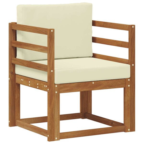 vidaXL Venkovn&iacute; pohovkov&aacute; souprava Masivn&iacute; ak&aacute;ciov&eacute; dřevo a polyester