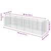 vidaXL Gabionov&yacute; vyv&yacute;&scaron;en&yacute; z&aacute;hon pozinkovan&aacute; ocel 450 x 90 x 100 cm