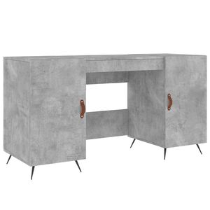 vidaXL Psac&iacute; stůl betonově &scaron;ed&yacute; 140 x 50 x 75 cm kompozitn&iacute; dřevo
