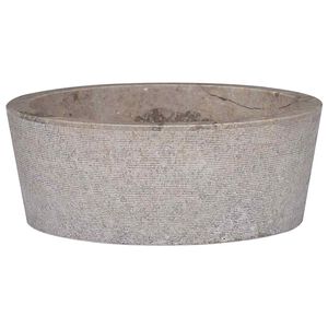 vidaXL Umyvadlo &scaron;ed&eacute; &Oslash; 40 x 15 cm mramor