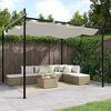 vidaXL Pergola se zatahovac&iacute; střechou kr&eacute;mov&aacute; 295 x 292 x 230 cm