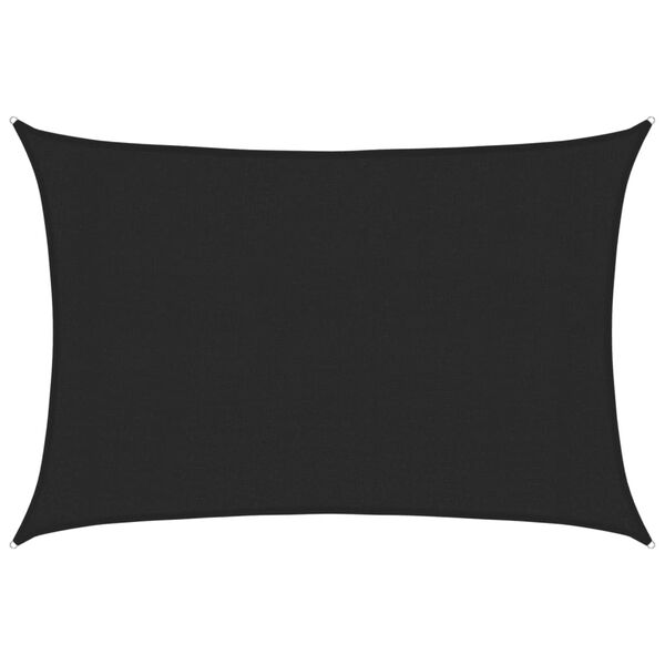 vidaXL St&iacute;n&iacute;c&iacute; plachta 160 g/m&sup2; čern&aacute; 3 x 4 m HDPE