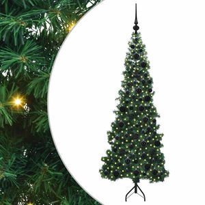 vidaXL Rohov&yacute; uměl&yacute; v&aacute;nočn&iacute; stromeček Zelen&aacute; 180 cm PVC a kov