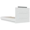 vidaXL Rám postele s čelem bílý 90 x 200 cm kompozitní dřevo