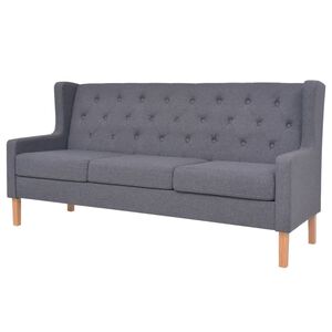 vidaXL 3m&iacute;stn&aacute; pohovka textil &scaron;ed&aacute;