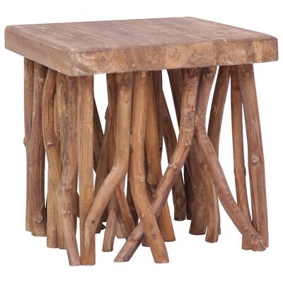 vidaXL Konferenční stolek z větví 40 x 40 x 40 cm masivní dřevo