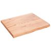 vidaXL Koupelnov&aacute; deska hněd&aacute; 60x50x(2-4) cm o&scaron;etřen&yacute; masivn&iacute; dřevo