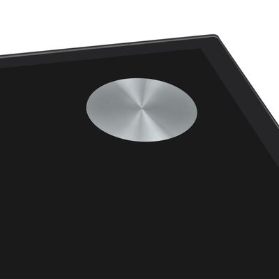 Jídelní stůl s černou skleněnou deskou