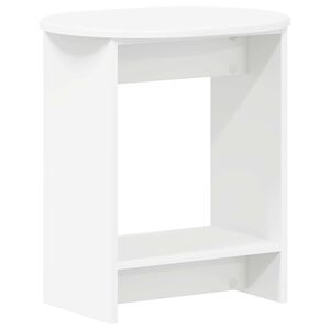 vidaXL Bočn&iacute; stůl B&iacute;l&aacute; 50 x 39,5 x 55 cm Kompozitn&iacute; dřevo