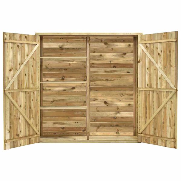 vidaXL Zahradn&iacute; kůlna na n&aacute;řad&iacute; 163x50x171 cm impregnovan&aacute; borovice