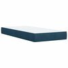 vidaXL Box spring postel s matrac&iacute; modr&aacute; 80 x 200 cm samet