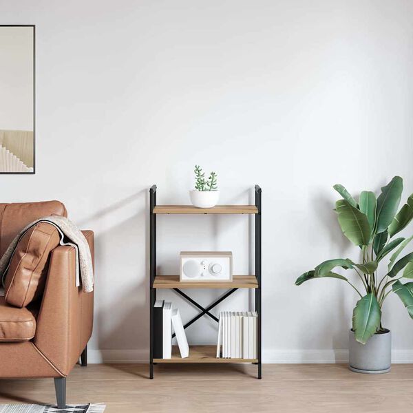 vidaXL Knihovna Artisanov&yacute; dub 56 x 34 x 96 cm kompozitn&iacute; dřevo