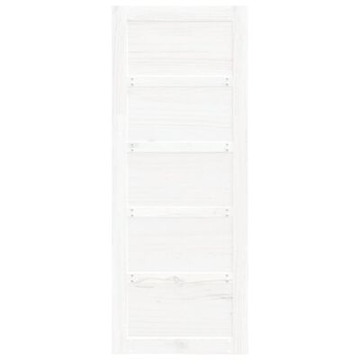 vidaXL Posuvné dveře bílé 80 x 1,8 x 204,5 cm masivní borové dřevo
