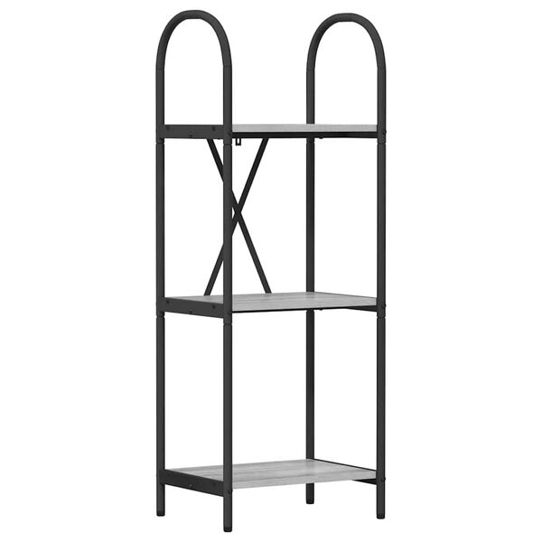 vidaXL Knihovna &Scaron;ed&aacute; Sonoma 40 x 30 x 109 cm Kompozitn&iacute; dřevo