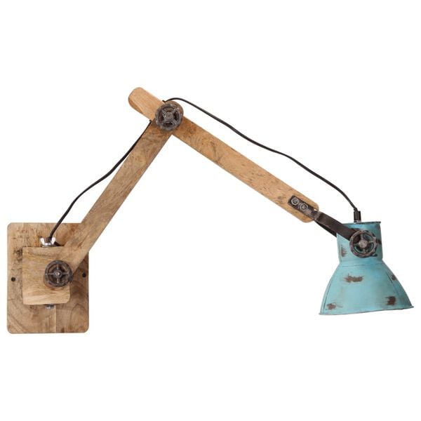 vidaXL N&aacute;stěnn&eacute; sv&iacute;tidlo 25 W modr&aacute; patina 96 x 15 x 20 cm E27