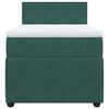 vidaXL Box spring postel s matrac&iacute; tmavě zelen&aacute; 100x200 cm samet