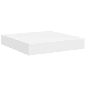 vidaXL Plovouc&iacute; n&aacute;stěnn&aacute; police b&iacute;l&aacute; 23 x 23,5 x 3,8 cm MDF