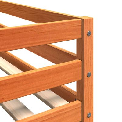 vidaXL Patrová postel voskově hnědá 75 x 190 cm masivní borové dřevo