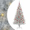 vidaXL V&aacute;nočn&iacute; stromeček s 150 LED diodami Stř&iacute;brn&aacute; 150 cm PET