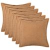 vidaXL Povlak na pol&scaron;t&aacute;ř 6 pcs HOUTEN B&eacute;žov&aacute; 50 x 50 cm Boucl&eacute;