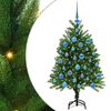 vidaXL V&aacute;nočn&iacute; stromeček s 150 LED diodami s stojanem Zelen&aacute; 120 cm PE
