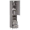vidaXL Skř&iacute;ň highboard &scaron;ed&aacute; sonoma 34,5 x 34 x 180 cm kompozitn&iacute; dřevo
