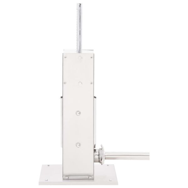 vidaXL Ruční plnička klobás stříbrná 3 l nerezová ocel