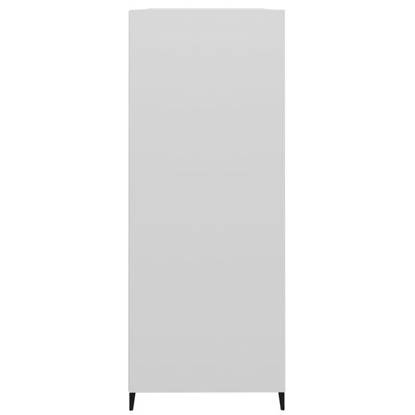 vidaXL Př&iacute;born&iacute;k leskl&yacute; b&iacute;l&yacute; 69,5 x 32,5 x 90 cm kompozitn&iacute; dřevo