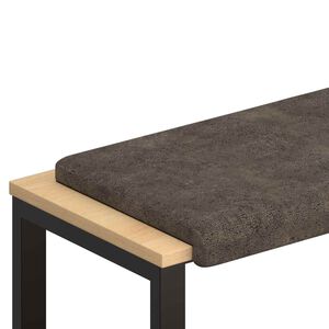 vidaXL Pol&scaron;t&aacute;ř na lavici Uměl&yacute; semi&scaron; Tmavě &scaron;ed&aacute; Hloubka 35 cm
