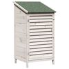 vidaXL Zahradn&iacute; shed B&iacute;l&aacute; 59 x 56 x 113,5 cm Masivn&iacute; jedlov&eacute; dřevo