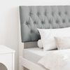 vidaXL Čalouněné čelo postele Světle šedá 90 cm Masivní borové dřevo