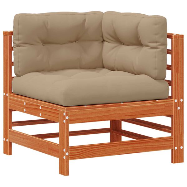 vidaXL Zahradn&iacute; lounge set 7 pcs Voskově Hněd&aacute; Masivn&iacute; borovice