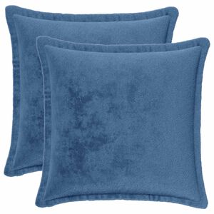 vidaXL Odhazovac&iacute; pol&scaron;t&aacute;ř 2 ks HOUTEN Světle modr&aacute; 30 x 30 cm Flanel