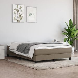 vidaXL Ta&scaron;tičkov&aacute; matrace středn&iacute; tvrdost taupe 140 x 200 x 20 cm textil