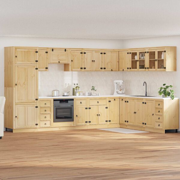 vidaXL Truhl&aacute;řsk&yacute; SKI 14 pcs Medov&aacute; Hněd&aacute; Masivn&iacute; borov&eacute; dřevo