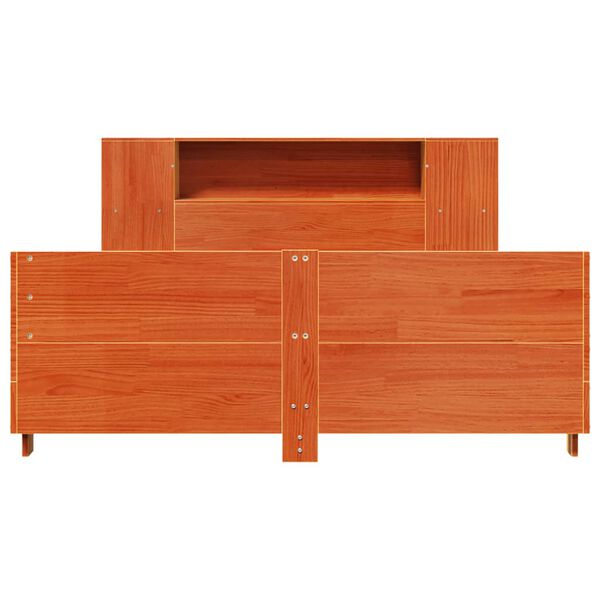 vidaXL Postel bez matrace voskově hněd&aacute; 150 x 200 cm masivn&iacute; borovice