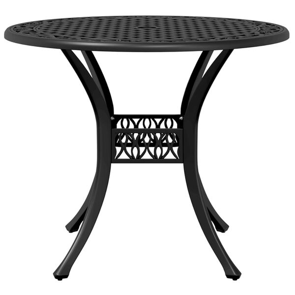 vidaXL 3d&iacute;ln&yacute; bistro set čern&yacute; lit&yacute; hlin&iacute;k