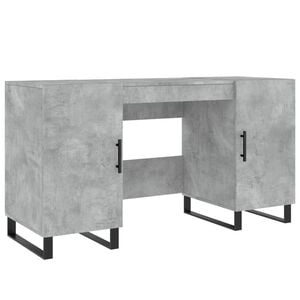 vidaXL Psac&iacute; stůl betonově &scaron;ed&yacute; 140 x 50 x 75 cm kompozitn&iacute; dřevo