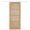 vidaXL Posuvn&eacute; dveře ORKDAL Hněd&aacute; 86 x 211 cm Masivn&iacute; borov&eacute; dřevo