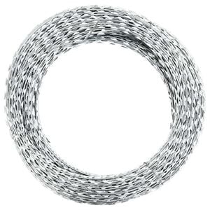 vidaXL Žiletkov&yacute; ostnat&yacute; dr&aacute;t pozinkovan&aacute; ocel 100 m