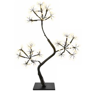 vidaXL LED v&aacute;nočn&iacute; stromek ve tvaru S 2 ks Čern&aacute; 45 cm Plast 336 LED