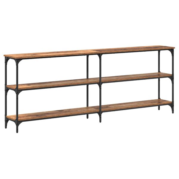 vidaXL Konzolov&yacute; stolek Star&eacute; dřevo 200 x 29 x 75 cm