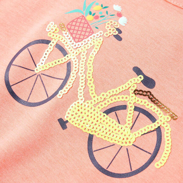 Dětsk&eacute; tričko neonově kor&aacute;lov&eacute; 140