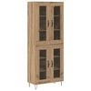 vidaXL Vysok&yacute; bufet Artisanov&yacute; dub 69,5 x 34 x 90 cm kompozitn&iacute; dřevo