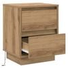 vidaXL Nočn&iacute; skř&iacute;ňka Artisanov&yacute; dub 39 x 34,5 x 50 cm Kompozitn&iacute; dřevo