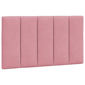 vidaXL Pol&scaron;t&aacute;ř na čelo postele Hanko růžov&yacute; 80 cm samet
