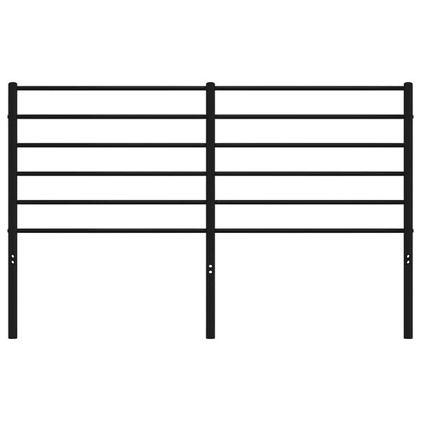 vidaXL Kovov&eacute; čelo postele čern&eacute; 135 cm