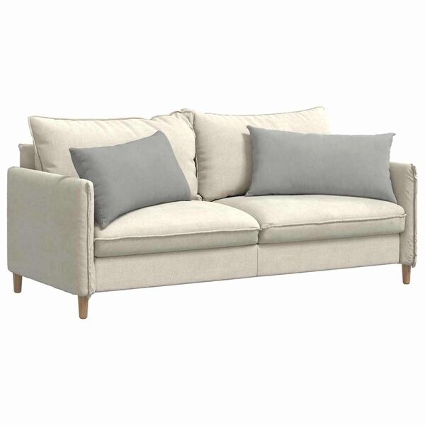 vidaXL Pohovkové polštáře 2 pcs Světle šedá 80 x 40 cm textil