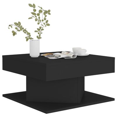 vidaXL Konferenční stolek černý 57 x 57 x 30 cm dřevotříska